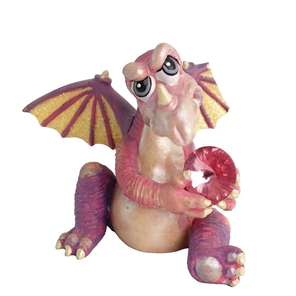 Franklin Mint Mood Dragon HUFFY Figurine Limited Edition Swarovski - Wing Chiped